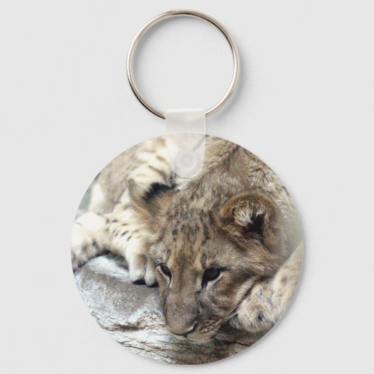 Porte-clés porte - clé à la face de lionceau (Recto)