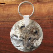 Porte-clés porte - clé à la face de lionceau (Recto)