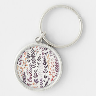 Porte-clés Porte - clé à motifs floraux pourpre