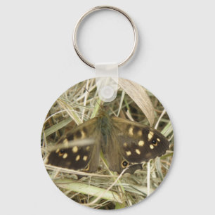 Porte-clés Porte - clé à papillon en bois