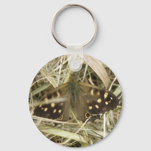 Porte-clés Porte - clé à papillon en bois (Recto)