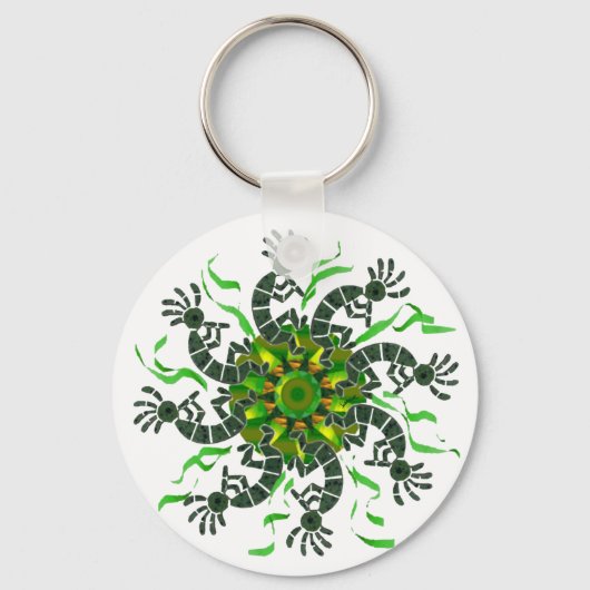 Porte-clés Porte - clé à roues Kokopelli (Recto)