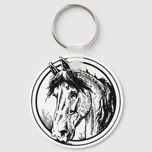 Porte-clés Porte - clé à tête de cheval (Recto)