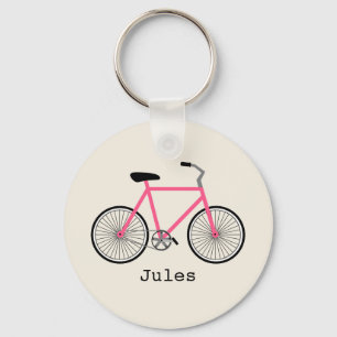 Porte-clés Porte - clé à vélo rose chaud