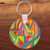 Porte-clés Porte - clé Abstrait coloré (Recto)