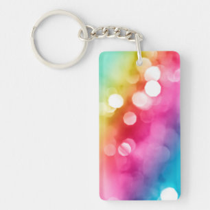 Porte-clés Porte - clé abstrait d'acrylique de lueur