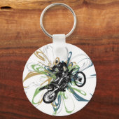 Porte-clés Porte - clé Abstrait de VTT (Recto)