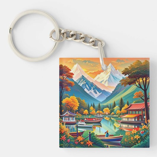 Porte-clés Porte - clé acrylique (Devant)