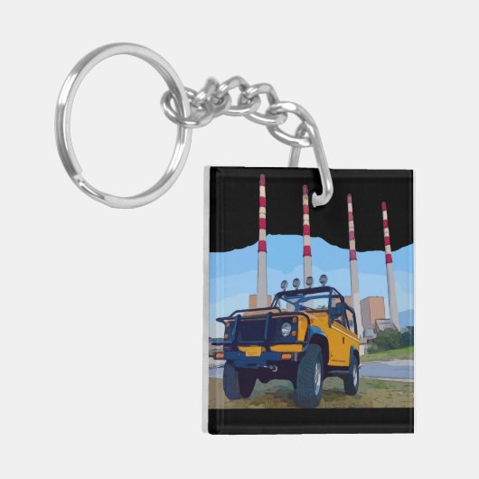 Porte-clés PORTE - CLÉ acrylique à 2 côtés POWERHOUSE (Devant gauche)