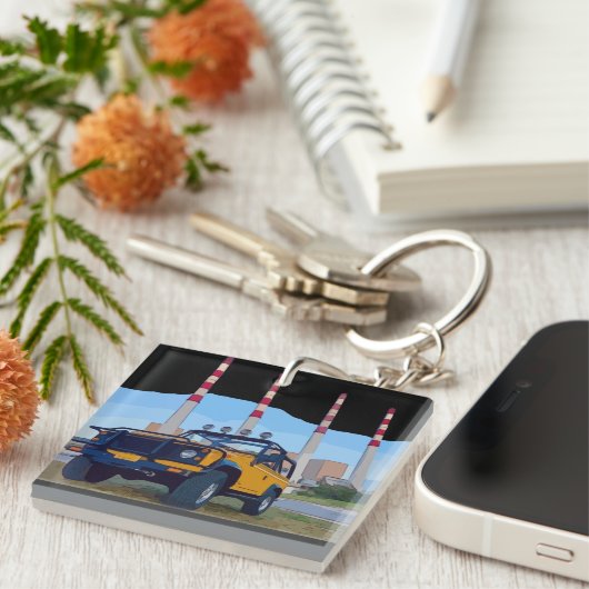 Porte-clés PORTE - CLÉ acrylique à 2 côtés POWERHOUSE (Devant Droit)