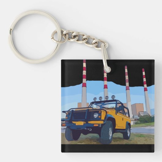 Porte-clés PORTE - CLÉ acrylique à 2 côtés POWERHOUSE (Devant)