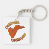 Porte-clés Porte - clé acrylique à aile de poulet (Dos)