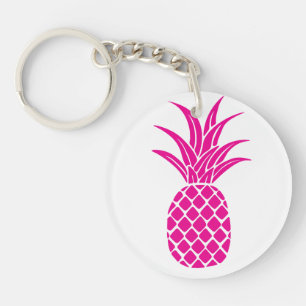 Porte-clés Porte - clé acrylique à ananas rose vif