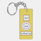 Porte-clés porte - clé acrylique à double face (Devant gauche)