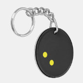 Porte-clés Porte - clé acrylique à double point jaune (Devant gauche)