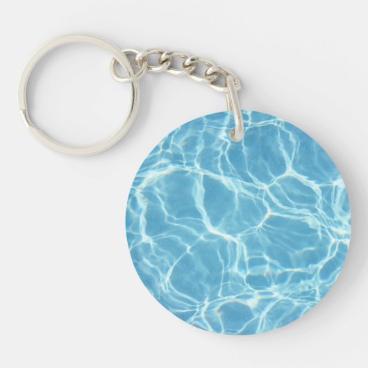 Porte-clés Porte - clé acrylique à l'eau de la piscine (Devant)