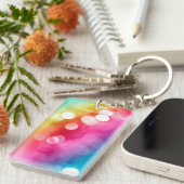 Porte-clés Porte - clé acrylique Abstrait (Devant droit)