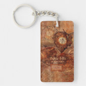 Porte-clés Porte - clé acrylique Abstrait Monogramme Brown fo (Devant)