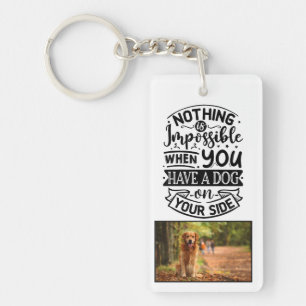 Porte-clés Porte - clé acrylique Appréciation du chien