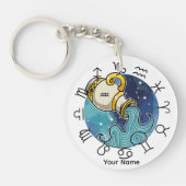 Porte-clés Porte - clé acrylique Aquarius & Libra (Devant)