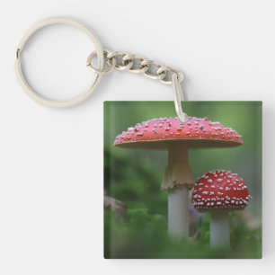 Porte-clés Porte - clé acrylique aux champignons magiques