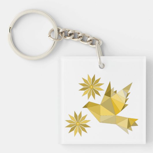 Porte-clés Porte - clé acrylique avec joli ART (Devant)