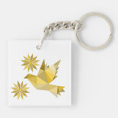 Porte-clés Porte - clé acrylique avec joli ART (Dos)