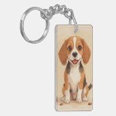 Porte-clés Porte - clé acrylique beagle (Devant gauche)