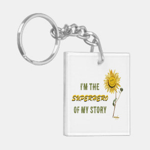 Porte-clés Porte - clé Acrylique Blanche Superhero Par Adiela