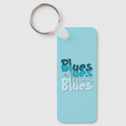 Porte-clés Porte - clé acrylique blues (Recto)