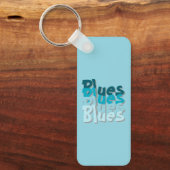 Porte-clés Porte - clé acrylique blues (Recto)