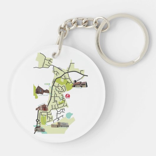 Porte-clés Porte - clé acrylique Brantham (Dos)