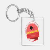 Porte-clés Porte - clé acrylique, Carré (recto-verso) (Devant gauche)