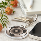 Porte-clés Porte - clé acrylique circulaire 1ère face personn (Devant Droit)