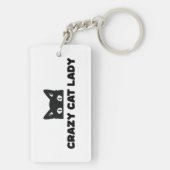 Porte-clés Porte - clé acrylique Crazy Cat Lady (Dos)