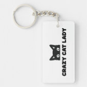 Porte-clés Porte - clé acrylique Crazy Cat Lady (Devant)