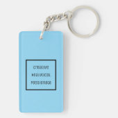 Porte-clés Porte - clé acrylique créatif, analytique, passion (Dos)