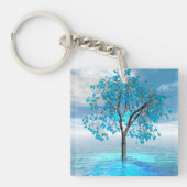 Porte-clés Porte - clé acrylique Crystal Blue Tree (Devant)