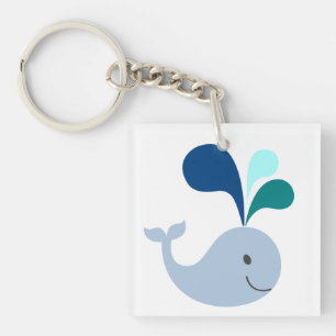 Porte-clés Porte - clé acrylique de baleine