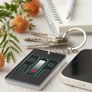 Porte-clés PORTE - CLÉ acrylique de batterie RIP