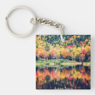 Porte-clés Porte - clé acrylique de beauté d'automne