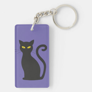 Porte-clés Porte - clé acrylique de chat noir
