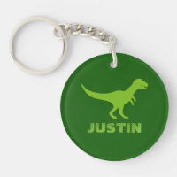 Porte - clé acrylique de dinosaure fait sur