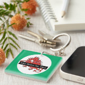 Porte-clés Porte - clé acrylique de dragon rouge mignon pour (Devant Droit)