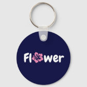 Porte-clés Porte - clé acrylique de fleurs (Recto)