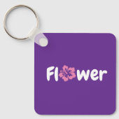 Porte-clés Porte - clé acrylique de fleurs (Recto)