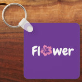 Porte-clés Porte - clé acrylique de fleurs (Recto)