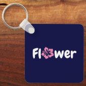 Porte-clés Porte - clé acrylique de fleurs (Recto)