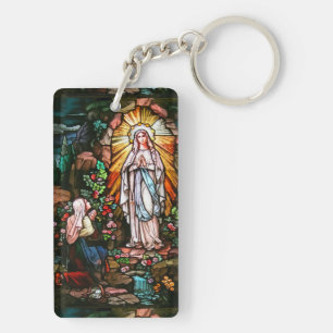 Porte-clés Porte - clé acrylique de la dame de Lourdes