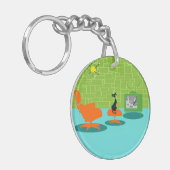 Porte-clés Porte - clé acrylique de l'âge de l'espace rétro (Devant gauche)